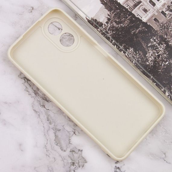 Силиконовый чехол Candy Full Camera для Oppo A58 4G Бежевый / Antique White | Зображення 2