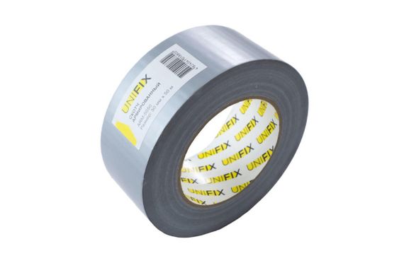 Лента клейкая армированная серая 50мм*50м UNIFIX | Зображення 2