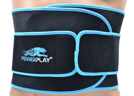 Пояс для похудения PowerPlay 4303 Черно-Синий | Зображення 8