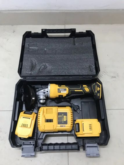 Аккумуляторная болгарка + 2 аккумулятора 24В, 125мм в кейсе / Мини болгарка / Угловая болгарка / УШМ | Зображення 1