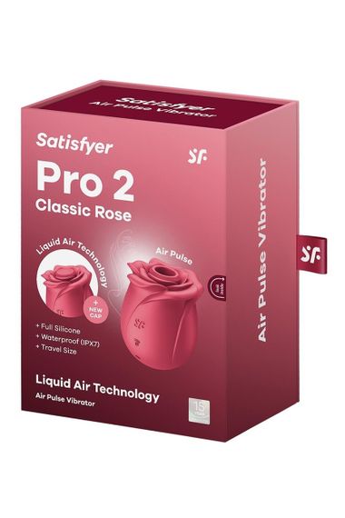 Вакуумный стимулятор роза Satisfyer Pro 2 красный, 7 см Sex Aura | Зображення 5