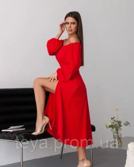 Плаття для жінок колір червоний розміри S, M, L, 3XL, XXL, XL FI_009399 | Зображення 1