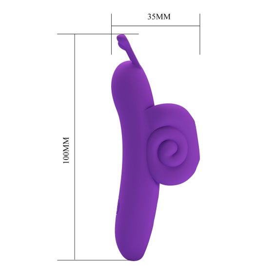Вибростимулятор PRETTY LOVE Snail Honey Finger, 10 vibration functions Memory function Sex Aura | Зображення 5