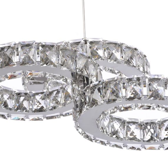 Люстра подвесная хрустальная LED 30W WW+NW+CW CH (BR-973S/3) | Зображення 1