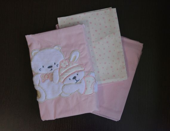 Дитяча постільна білизна з плюшевим пледом Elita Baby в ліжечко Fiyounklu Pembe | Зображення 3