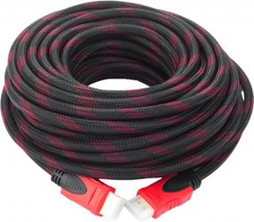 Кабель HDMI-HDMI Donli оплетка, фериты, усиленный 30 м (V1.4)