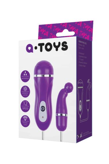 Віброяйце Toyfa A-Toys, ABS пластик, фіолетове, ø 1,4 см | Зображення 2