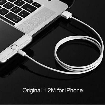 Дата кабель USB 2.0 AM to Lightning 1.8m 2.1A MFI White Choetech (IP0027-WH) | Зображення 5