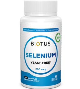 Селен Biotus Selenium 200 mcg 100 Caps BIO-530852