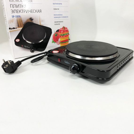 Кухонна електрична плита Suntera SP-1930 черная, Плита електрична потужна, Електро електроплити KZ-62 | Зображення 5