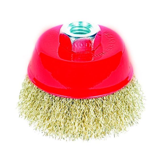 Щітка дротяна чашоподібна Sigma Ø75мм М14×2мм (латуньованна) (9014071)