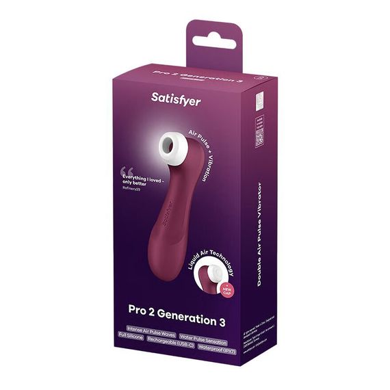 Вакуумний кліторальний стимулятор Satisfyer Pro 2 Generation 3 with Liquid Air (м'яте паковання!!!) | Зображення 6