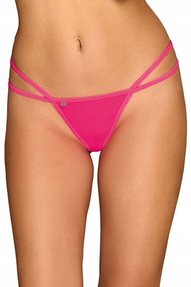 Сексуальні стрінги з ланцюжком Obsessive Chainty thong pink S/M Sex Aura | Зображення 1