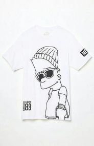 Футболка мужская с принтом повседневная S Белая