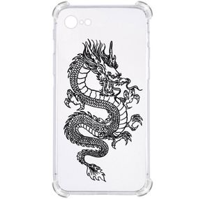 Прозорий протиударний чохол для iPhone 7/ iPhone 8 / iPhone SE 2 2020 / iPhone SE 3 2022 З принтом Дракон