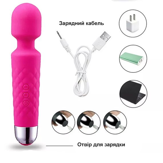Вибратор для клиторальной стимуляции и массажа ( красный, USB) | Зображення 4