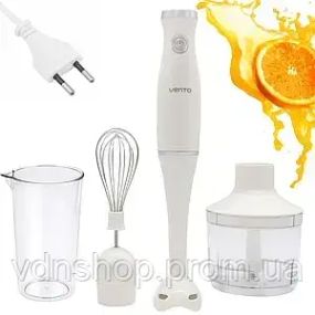 Блендер занурювальний 4в1, 450Вт, VENTO VHB-07 / Блендер подрібнювач / Ручний блендер / Кухонний міксер блендер