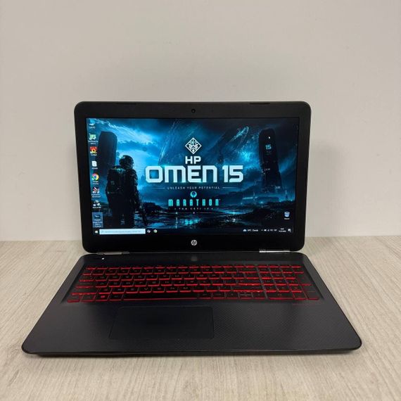 Ігровий ноутбук Б-клас HP Omen 15-ax210nr / 15.6" (1920x1080) IPS / Intel Core i7-7700HQ (4 (8) ядра по 2.8 - 3.8 GHz) / 8 GB DDR4 / 128 GB SSD M2 + 1000 GB HDD / nVidia GeForce GTX 1050 Ti, 4 GB GDDR5, 128-bit / WebCam б/в | Зображення 1