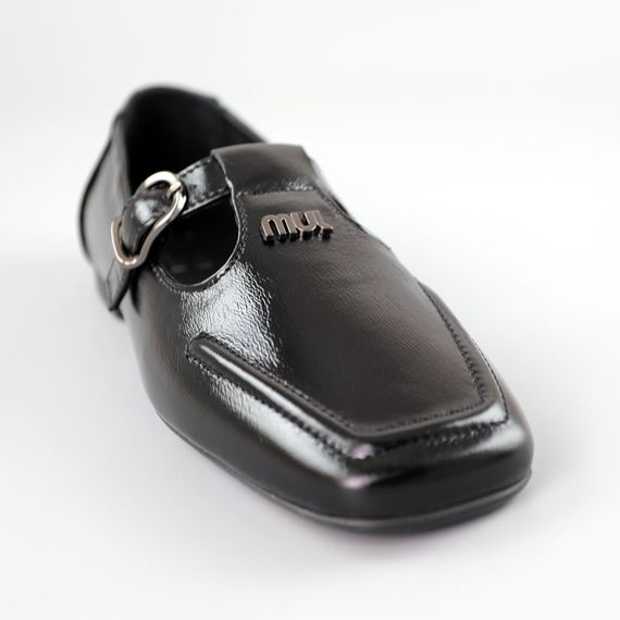 Туфлі жіночі шкіряні лак 591365 Чорні 36 37 38 39 40 41 | Зображення 1