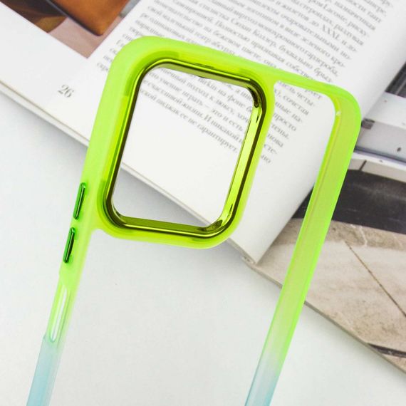 Чехол TPU+PC Fresh sip series для Xiaomi Redmi 12 Бирюзовый / Лимонный | Зображення 4