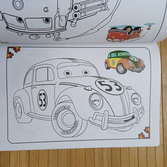 Розмальовка Polly Cars 36 аркушів | розмальовка з машинками | розмальовка для хлопчика | дитяча розмальовка | | Зображення 2