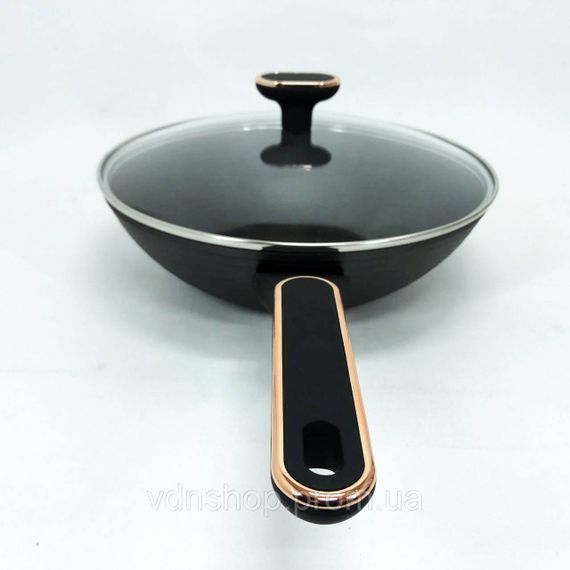 Сковорода для індукційного приготування, Сковорода з ручкою алюміній надовго IU-69 | Зображення 2