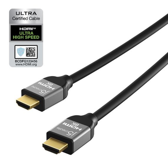 Кабель J5create JDC53-N, HDMI V.2.1, 2 м | Зображення 1