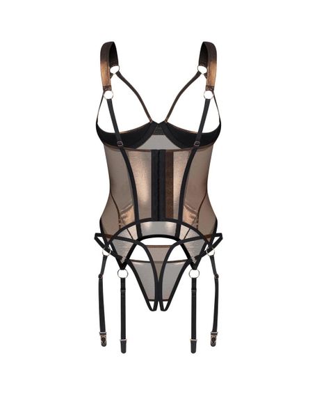 Корсет Obsessive Soranna cupless corset & crotchless thong S/M Sex Aura | Зображення 4