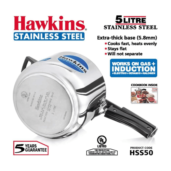 Скороварка з нержавіючої сталі  5л Hawkins 8901165041803 | Зображення 2