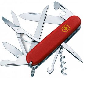 Складаний ніж Victorinox Huntsman Mat Червоний матовий лак з жовтым лого (1.3713_M0008p)
