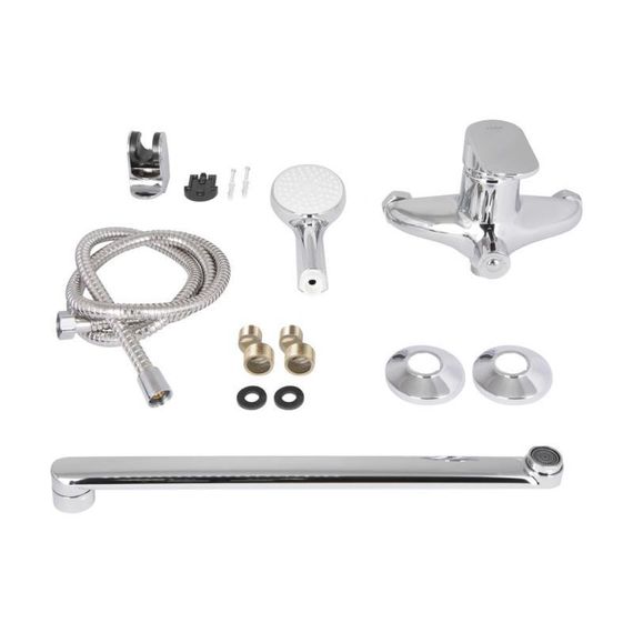 Смеситель для ванны Lidz Tani 0052 с поворотным изливом (c душевым гарнитуром) (k40) LDTAN0052CRM44960 Chrome | Зображення 6