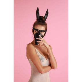 Маска Doberman MLA5 Candy Hero зі шкіри, ручна робота, чорна Sex Aura