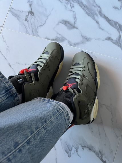 Кросівки Jordan 6 x Travis Scott Retro Olive весна / літо / осінь 2035 | Зображення 2
