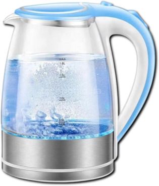 Електричний чайник Goldteller MG-07 Blue, стильний скляний корпус з LED-підсвіткою, XPRO (MER-14808_414)