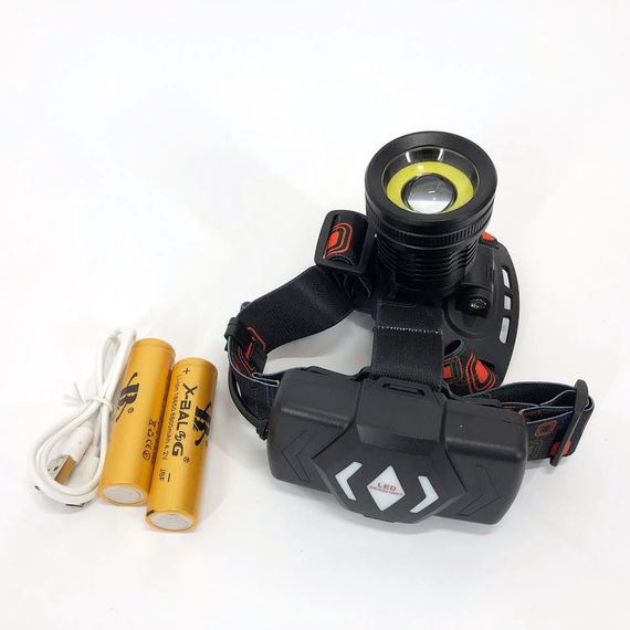 Потужний ліхтарик світлодіодний на голову XQ-172-T6-COB, Ліхтар UO-412 на лобовий | Зображення 7