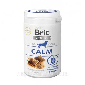 Витамины Brit Vitamins Calm для взрослых собак для поддержки нервной системы в стрессовых ситуациях на протеине из насекомых 150
