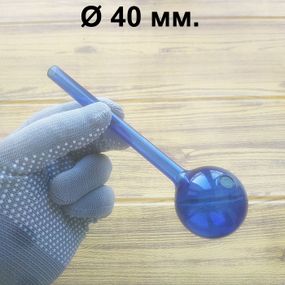 Стеклянная трубка Globe Long Oil Blue