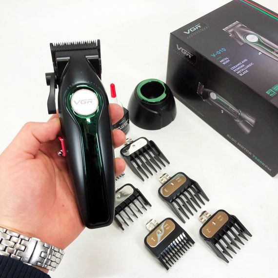Аккумуляторная машинка-триммер для стрижки волос VGR, Триммер для сложной стрижки волос MX-15 | Зображення 6