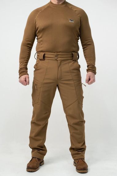 Утеплені Військові штани Soft Shell Military койот | Зображення 1