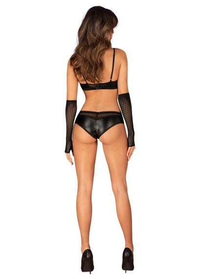 Ажурні рукавички до ліктів A772 Obsessive, чорні, One Size sexstyle | Зображення 3