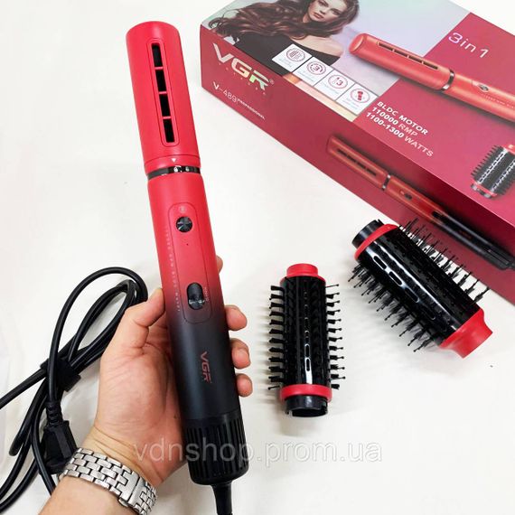 Фен для укладки любых волос, Фен-щетка для гладких волос Фен-брашинг Фен стайлер VZ-17 | Зображення 5
