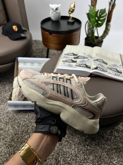 Кроссовки Ozmillen White Pink Beige (кожа , текстиль) весна / лето / осень 38 24