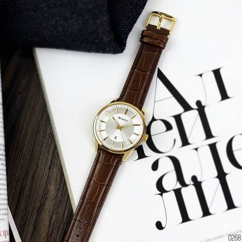 Чоловічий годинник Curren 8365 Brown-Gold-White | Зображення 3