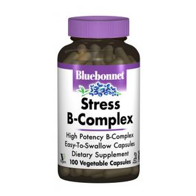 Витамин Bluebonnet Nutrition Стресс В-Комплекс 100, 100 гелевых капсул (BLB-00424) - Топ Продаж!