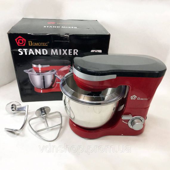 Кухонный миксер с металлической чашей Domotec, Миксер с насадкой для крема бытовой кухонный EQ-63 | Зображення 1