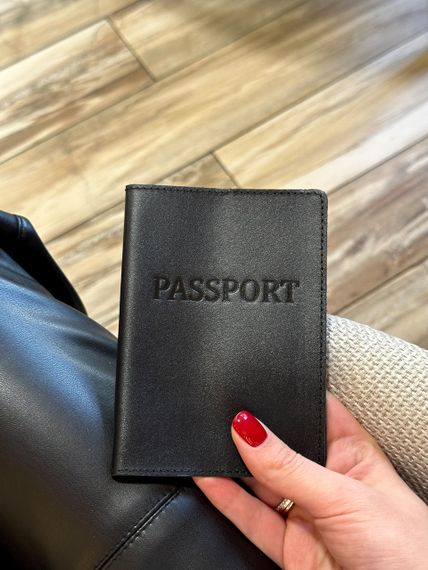 Шкіряна обкладинка для паспорта з написом 1940 | Зображення 3