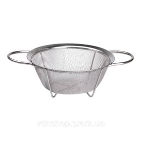 Друшляк з двома ручками 20 см дрібнокомірчаста сітка з нержавіючої сталі HP-19-2-20CM