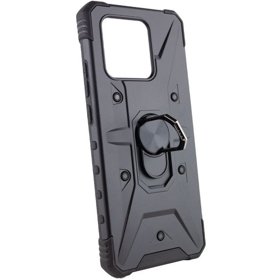 Ударостійкий чохол Pathfinder Ring для Xiaomi Redmi 10C / Poco C40 Чорний / Black | Зображення 1