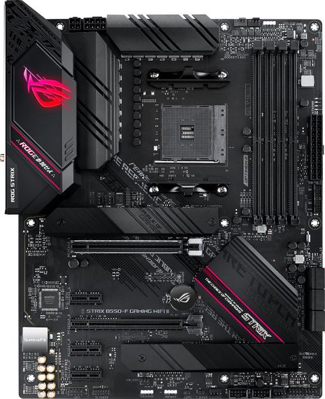Материнcкая плата ASUS ROG STRIX B550-F GAMING WIFI II sAM4 B550 4xDDR4 M.2 HDMI DP WiFi BT ATX 90MB19V0-M0EAY0