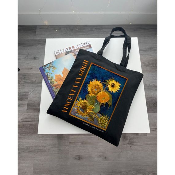 Екошопер Букопт BK4096 Van Gogh Six Sunflowers  чорний | Зображення 4